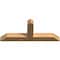 Ekena Millwork Portland Timber Gable Bracket, Western Red Cedar, 36"W x 15"H x 3 1/2"D x 3 1/2"F, 10/12 Pitch GBW036X15X0404POR00SWR - alternate 4